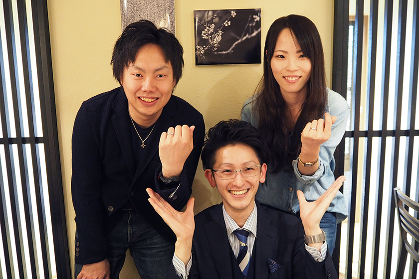 京都市伏見区のS様・K様┃結婚指輪
