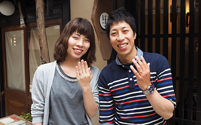 滋賀県栗東市の尚浩様・啓子様┃結婚指輪