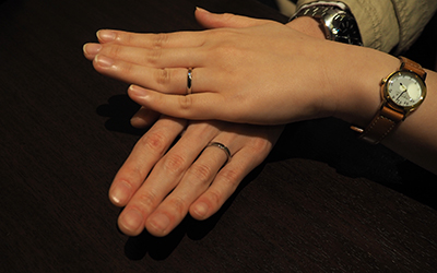 京都市南区の雅幸様・美那様┃和の意味がある結婚指輪