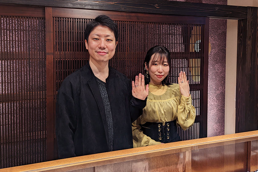 愛知県刈谷市の康介様・美森様┃婚約指輪・結婚指輪