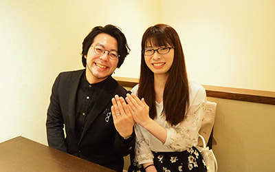 京都嵐山の俊将様・瀬菜様┃和風の意味を込めた結婚指輪