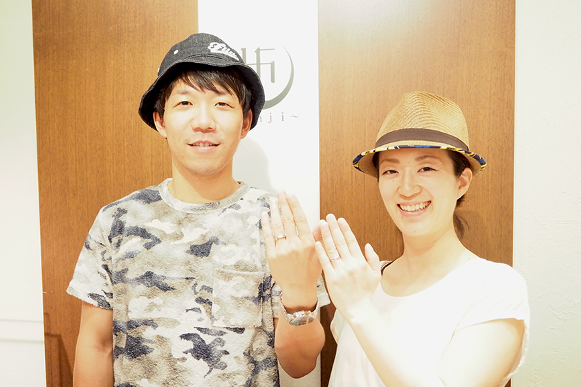 京都市東山区の祐大様・明子様┃結婚指輪