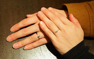 京都市山科区の武士様・まい様┃個性的な結婚指輪