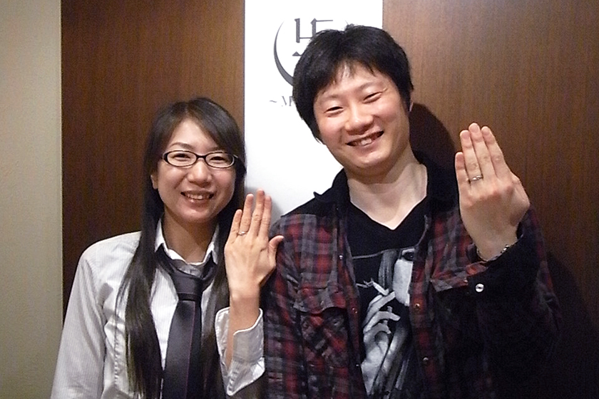 京都市右京区の賢治様・奈緒美様┃結婚指輪