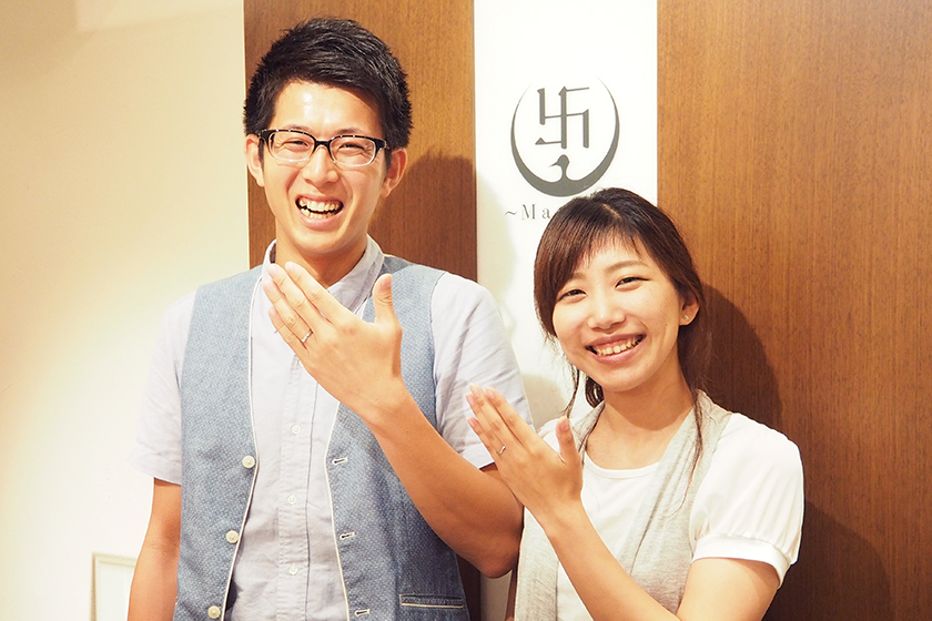 京都府亀岡市の圭介様・智実様┃結婚指輪