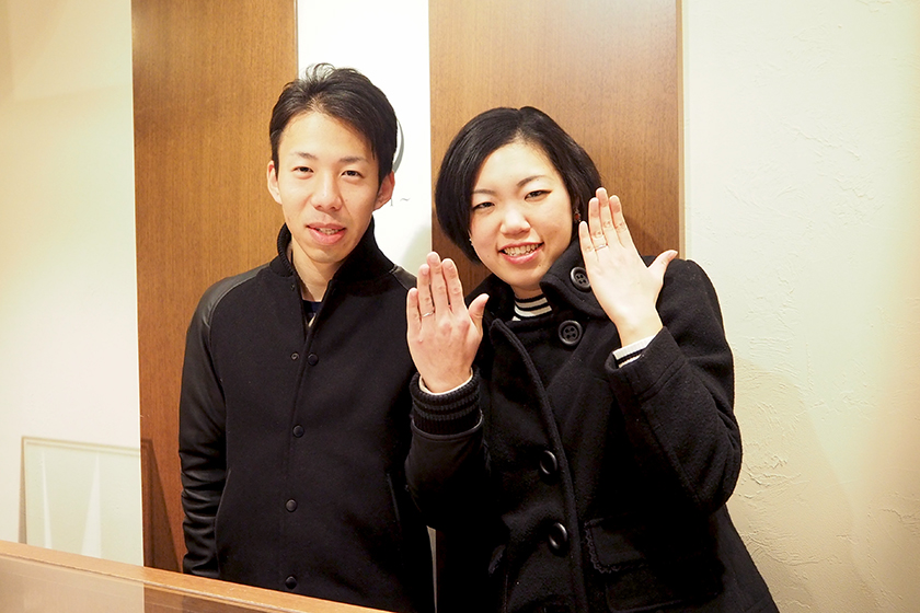京都市南区の真一様・公美様┃結婚指輪