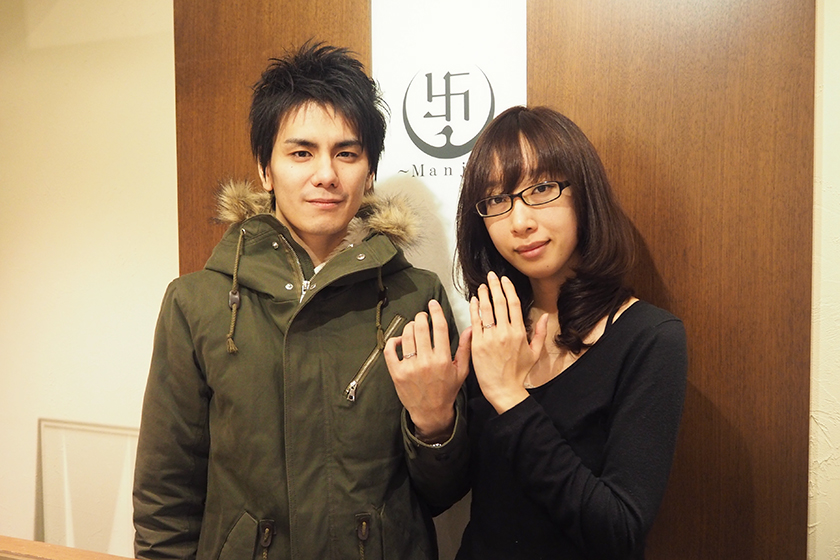 京都市西京区の弘和様・亜紀様┃結婚指輪
