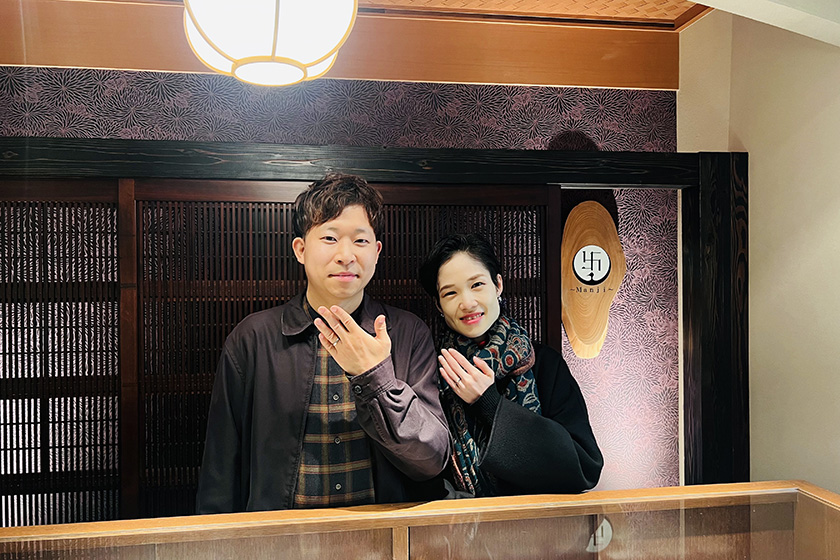 大阪市西成区の大輔様・沙綾様┃結婚指輪作品