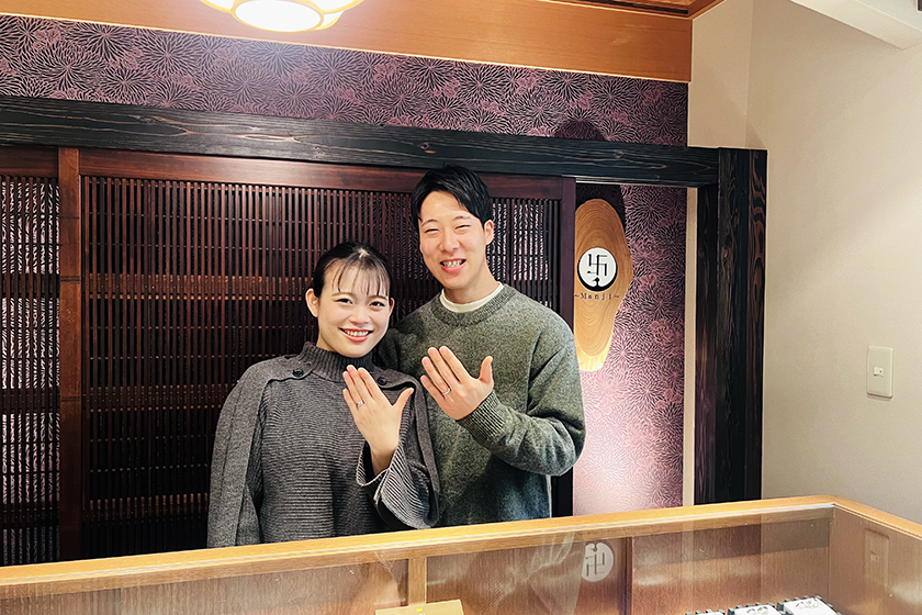 大阪府豊中市のお二人┃婚約指輪・結婚指輪