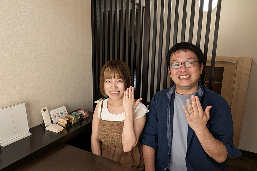 福井県福井市のS様・M様┃結婚指輪作品