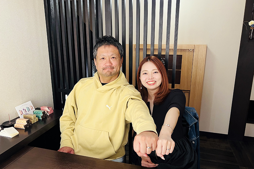 東京都世田谷区のお二人┃結婚指輪作品