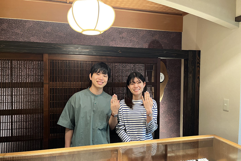 徳島県徳島市の快様・美萌様┃婚約指輪・結婚指輪