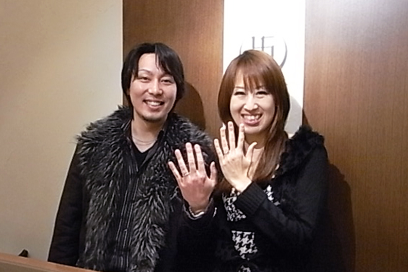 京都市右京区の賢様・愛様┃結婚指輪