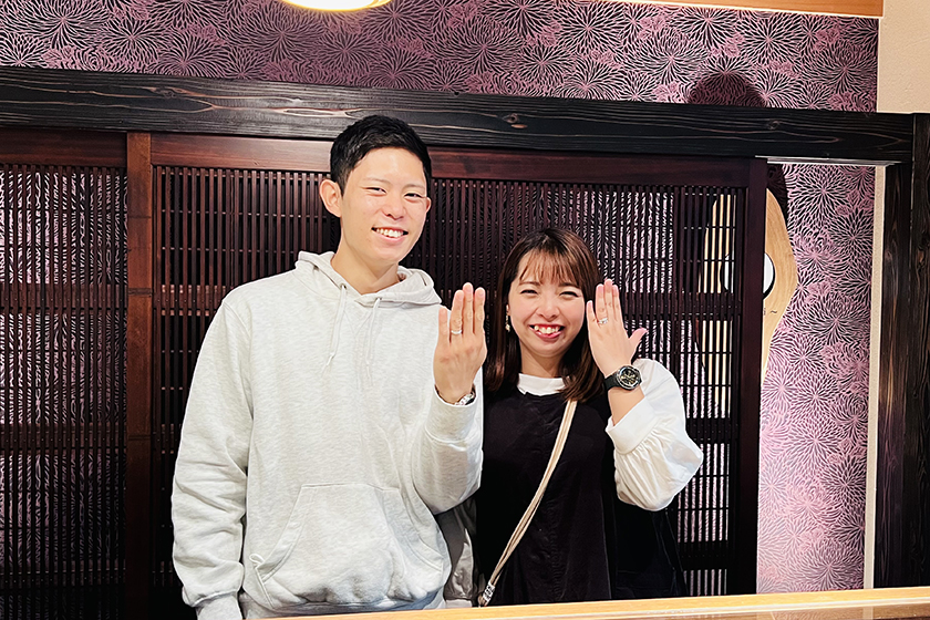 京都府京都市のお二人┃結婚指輪