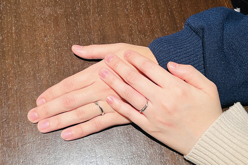 兵庫県養父氏のお二人┃結婚指輪