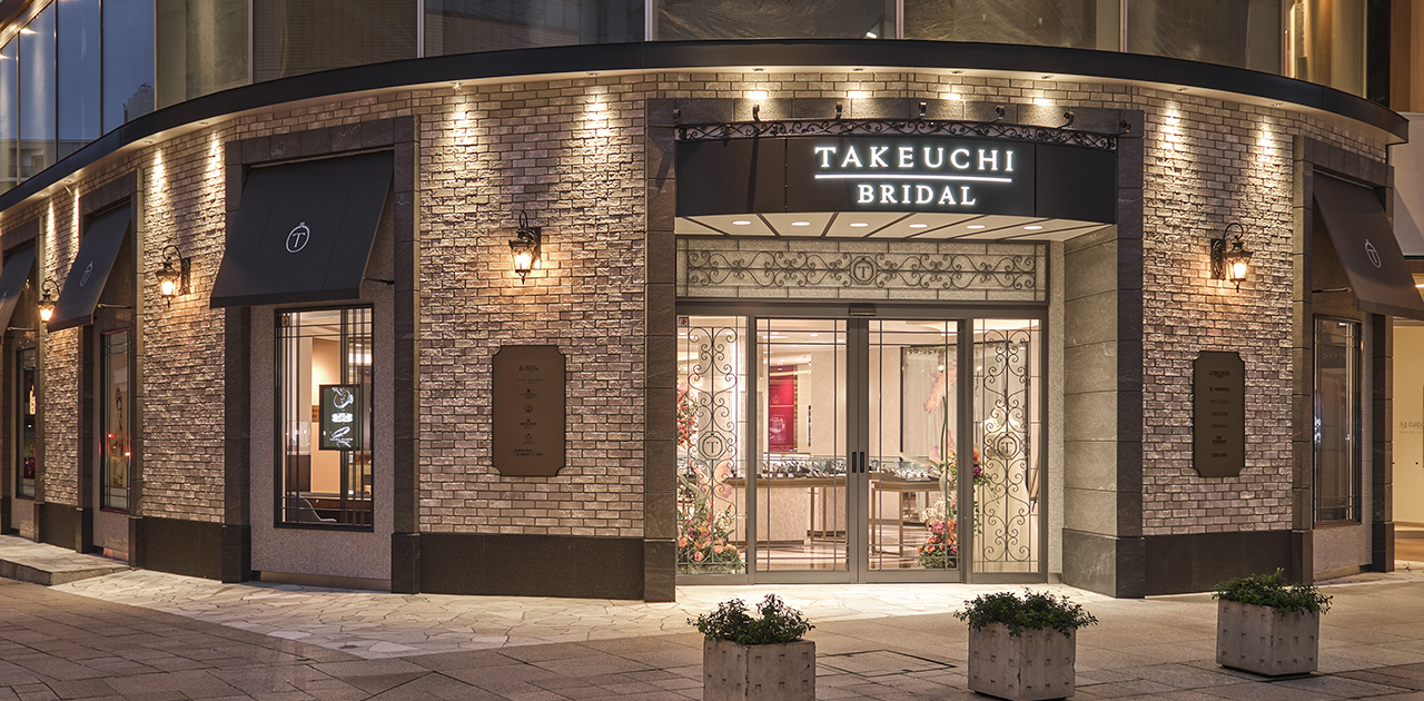 TAKEUCHI BRIDAL金沢・タテマチ店外観夜-(8)