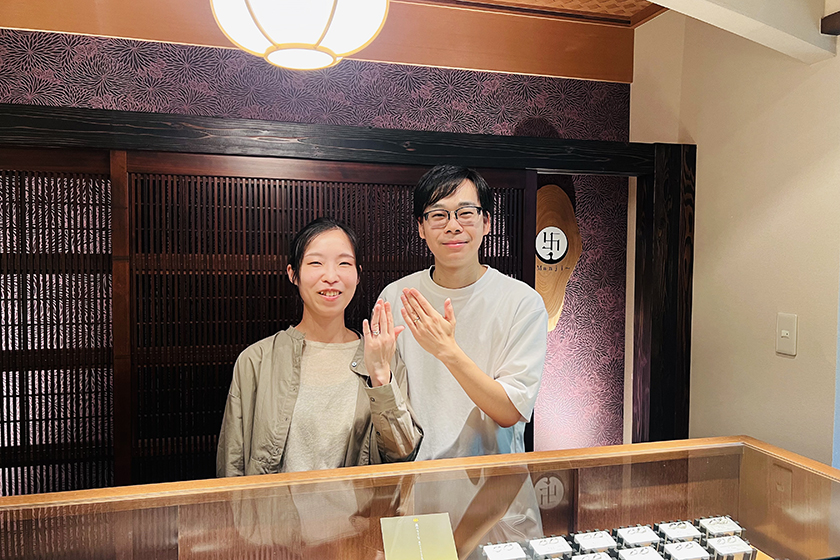 大阪府高槻市のY様・A様┃婚約指輪・結婚指輪
