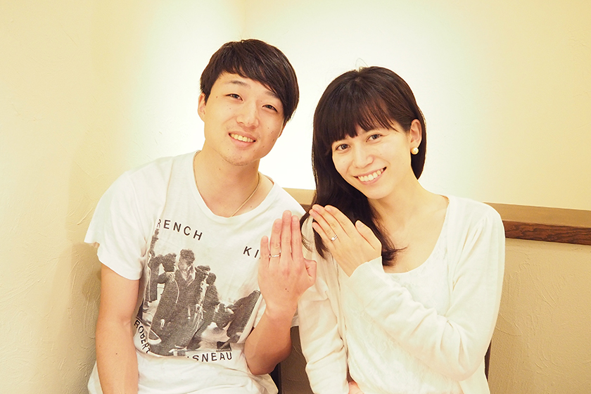 京都市中京区のお二人┃婚約指輪・結婚指輪