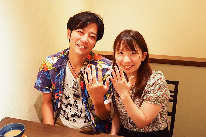 兵庫県神戸市の素直様・由里子様┃結婚指輪