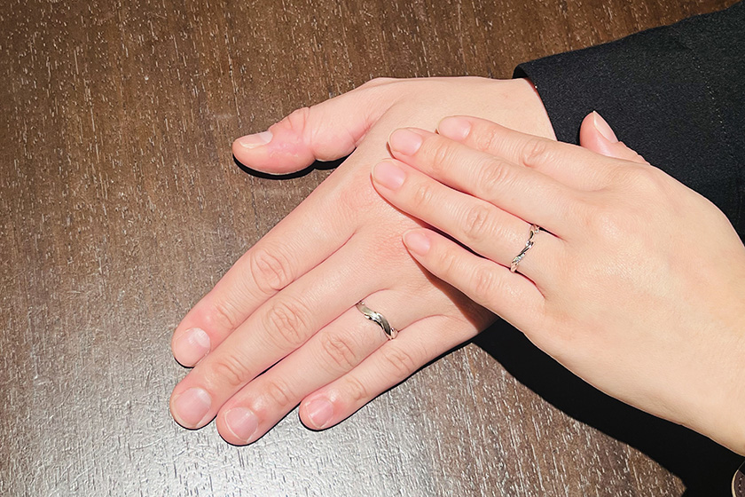 奈良県奈良市のお二人┃結婚指輪