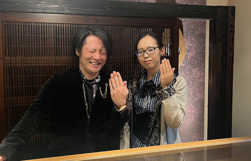 大阪府大阪市のお二人┃結婚指輪作品