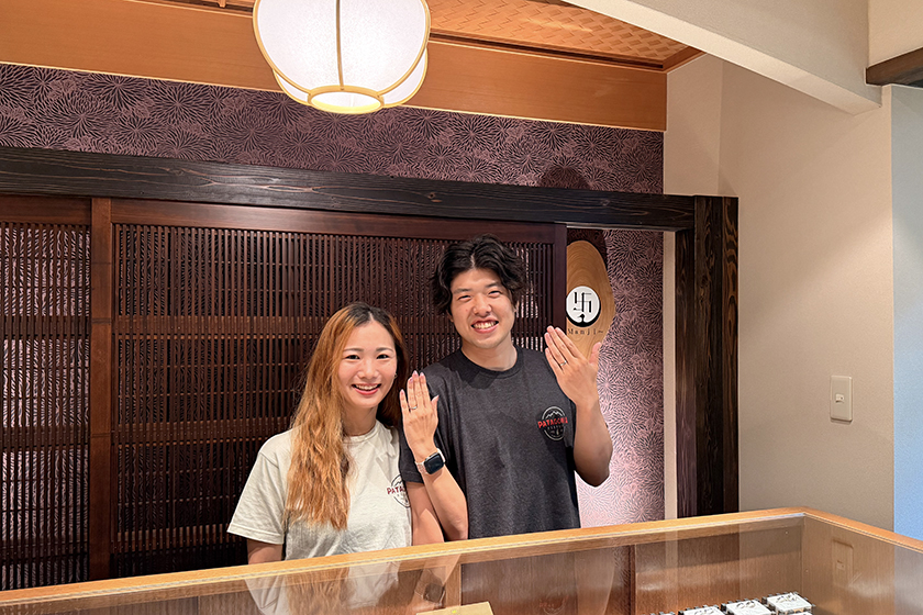 兵庫県神戸市のお二人┃結婚指輪作品